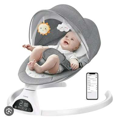 Foldable kids musical & durable baby bouncer image 2
