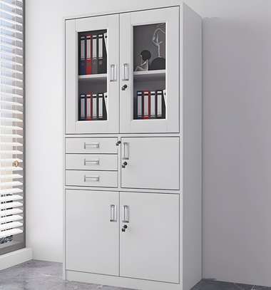 Glass & Steel Filing Cabinet – Secure Storage Drawers image 6