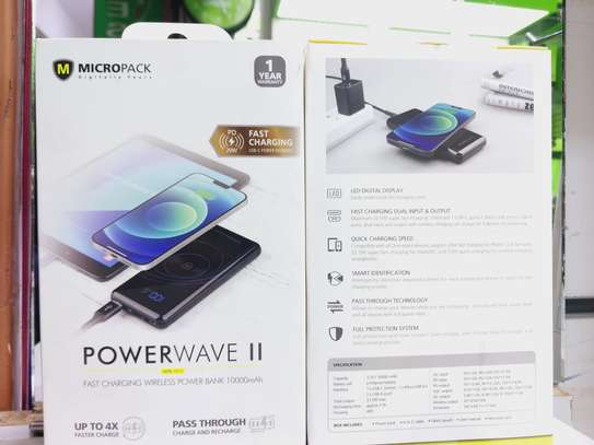 Powerbank Wireless 10.000mAh Micropack Powerwave ll QC 3.0 image 1