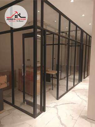 Aluminum glass office partitioning in Nairobi image 1