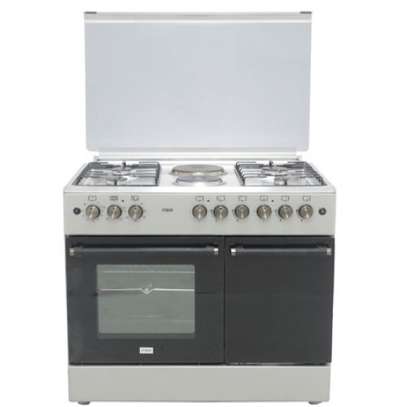 Mika Standing Cooker, 90cm x 60cm, 4G+2E, Electric Oven image 1