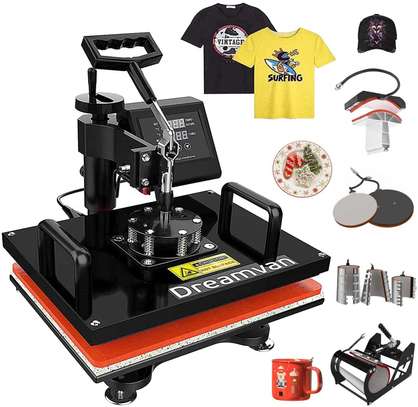 8-in-1 Digital Heat Press Transfer Sublimation Machine image 1