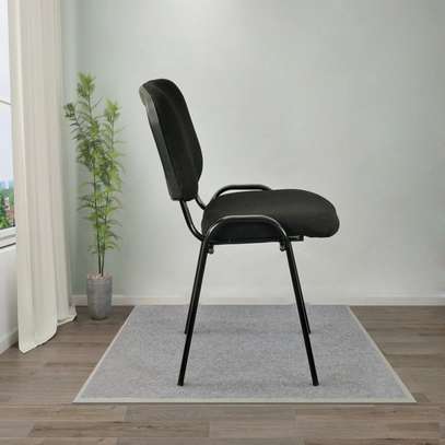 Office chair: stackable black Tosca visitor seat image 1
