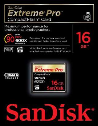 SanDisk 16GB CompactFlash Memory Card Extreme Pro 600x UDMA image 3