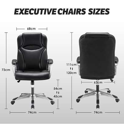 Ergonomic Modern Executive Leather Office Chair image 2