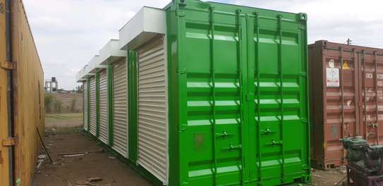 40ft container stalls with 5stalls and more designs image 11