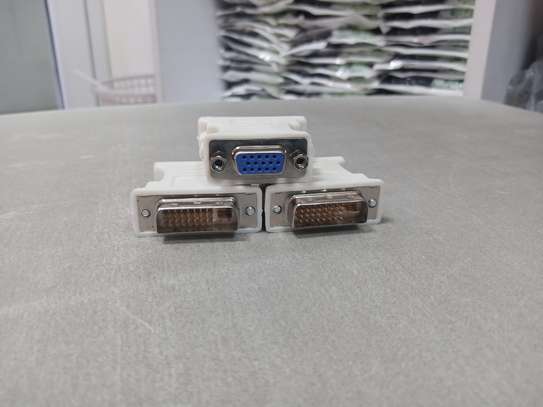 DVI-I Male Dual-Link 24 + 5 To 15 Pin VGA Female Adapter image 2