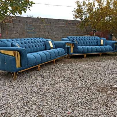 Eight seater(3-3-1-1)chesterfield sofa set image 1