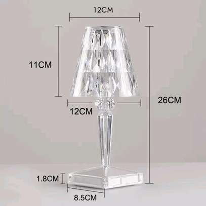 *Rechargeable Unique Diamond Table Lamp image 1