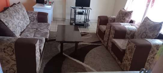 Sofas, TV stand,  Carpet, coffee table image 3