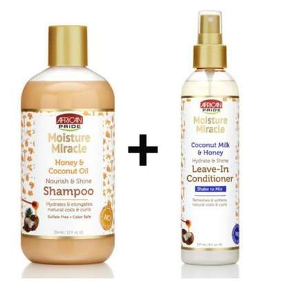 AFRICAN PRIDeMiracle Shampoo + Leave-in Conditioner image 1