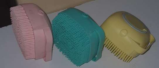 Silicone Cleaning/Bathing Brush with Soap Cavity image 1