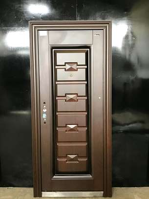 Chinese imported single and double steel doors image 3