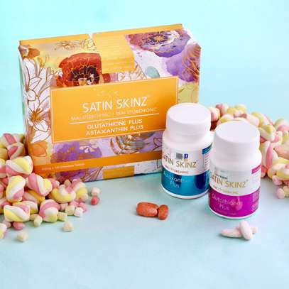 Satin Skinz Glutathione Plus & Astaxanthin Plus,60 Tabs each image 1
