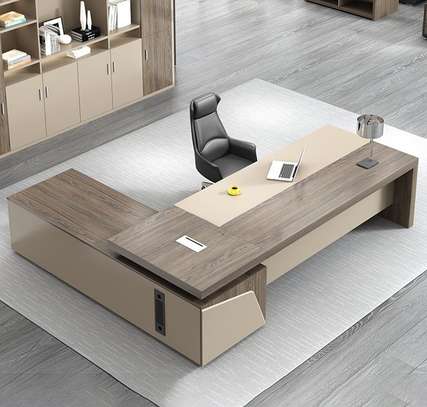Office Desk : 1.6M L-Shaped CEO Executive Office Desk image 1