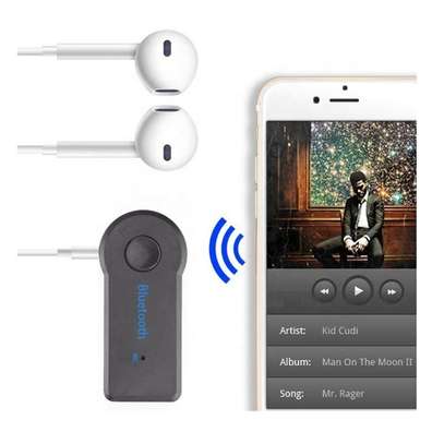 stereo headphones  bluetooth adapter Black one size image 1