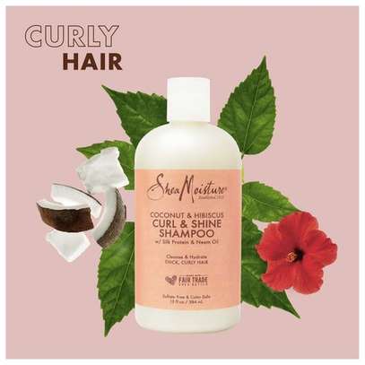Shea Moisture Coconut & Hibiscus Curl & Shine Shampoo - 13oz image 1
