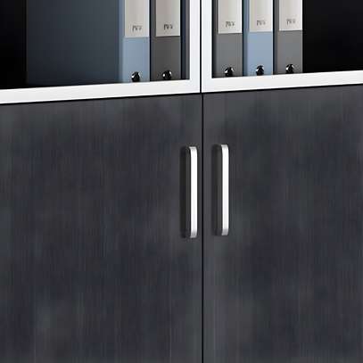 Office Cabinets: 2 Door Advanced Office Cabinet With Glass image 3