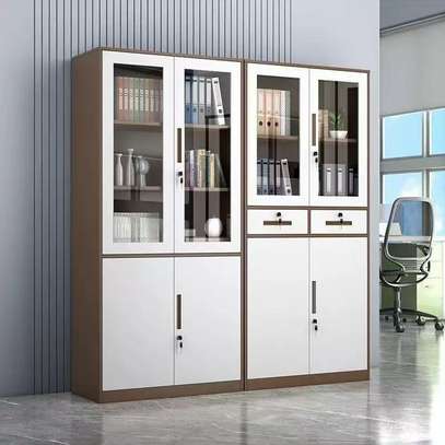 Office Cabinet : 2-Door Half Glass Office Cabinet image 1