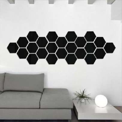 acrylic hexagonal mirrors image 1