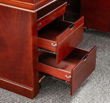 Office Desk : Office Mahogany Business Executive Desk image 12