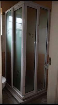 Shower Cubicles with Aluminum & glass installation image 7