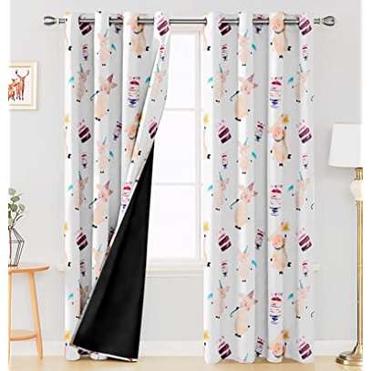 cartoon themed curtains(black out) image 2