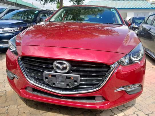 Mazda Axela hatchback red 2016 petrol image 1