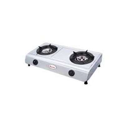 RAMTONS GAS COOKER 2 BURNER STAINLESS STEEL image 2