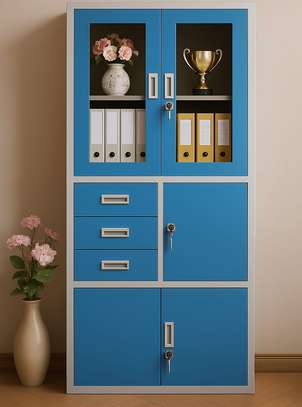 Office Cabinet: Blue Premium Office Cabinet with Safe image 4