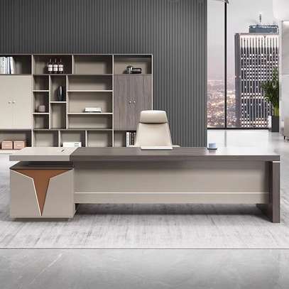 Modern Executive Wooden Desk for CEO image 2
