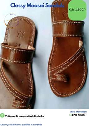Classy men's leather sandals image 3