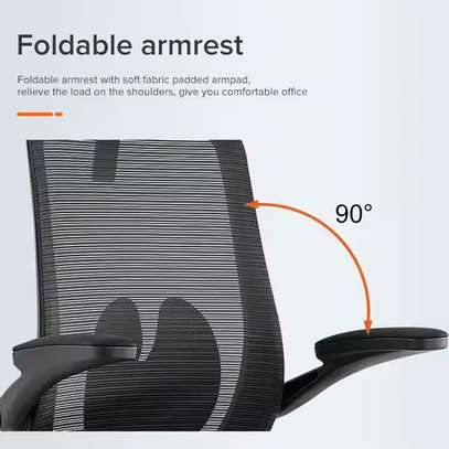 Office Chair: Ease Back Ergonomic Foldable Armrest Chair image 3