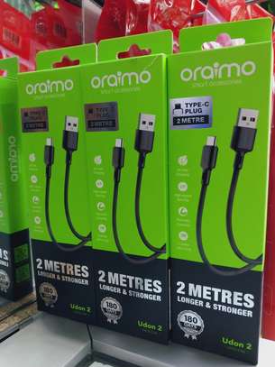 ORAIMO USB Type C Cable 2 A 2m (Compatible with Mobile) image 1