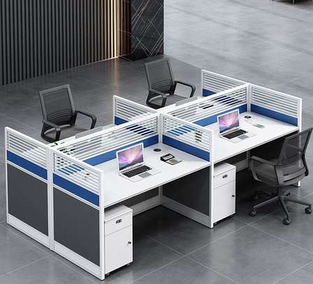 Office Desk: Four-Way Spacious Work Desk image 1