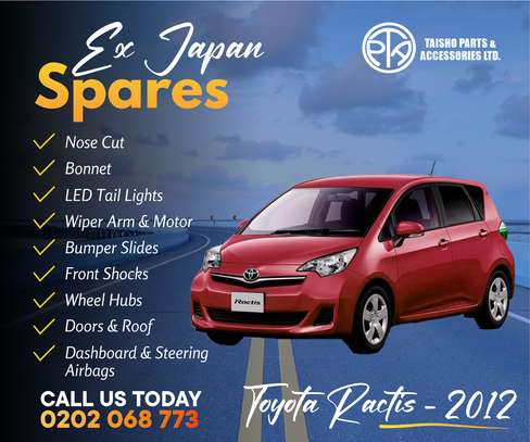 Toyota Ractis 2012 Ex Japan Parts & New Parts Available image 1