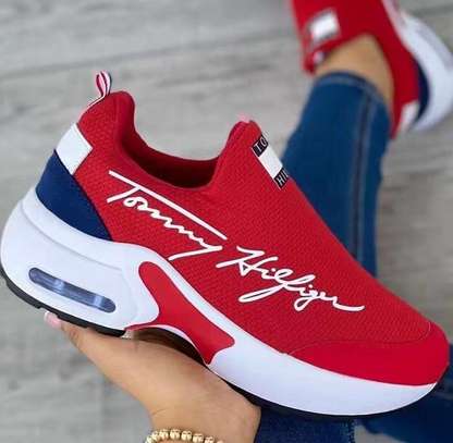 Tommy hilfiger red trainers deals