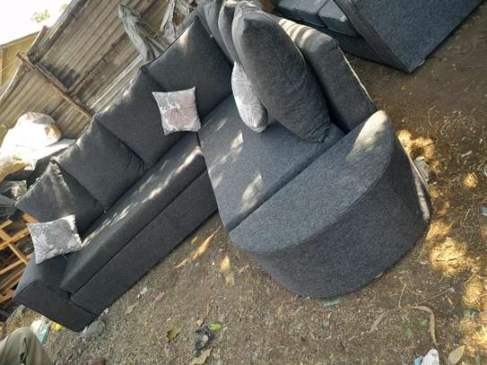 Grey 6seater l shaped sofa set on sell image 1