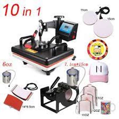 10 in 1 Combo Heat press Machine Sublimation Printer image 1