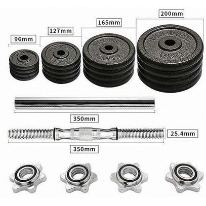 York 50kgs Set Dumbbells/barbell With A Portable Case image 2