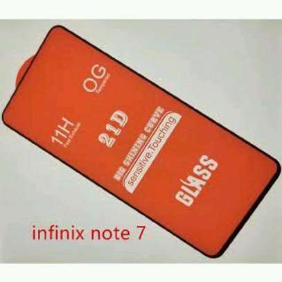 Infinix Note 7 Glass Protector(Full HD) glass protrctor image 1