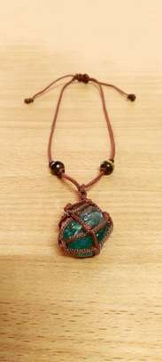Natural Green Fluorite Crystal~Pendants~Necklaces~Meditation image 2