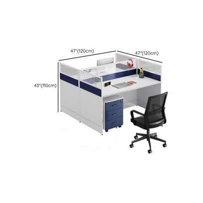 Office Desk: 2-Way MDF Office Workstation image 2