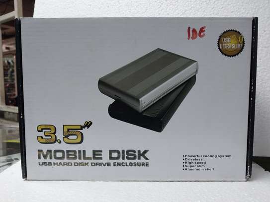 3.5 INCH IDE Hard Disk Drive Box External USB Enclosure CASE image 1