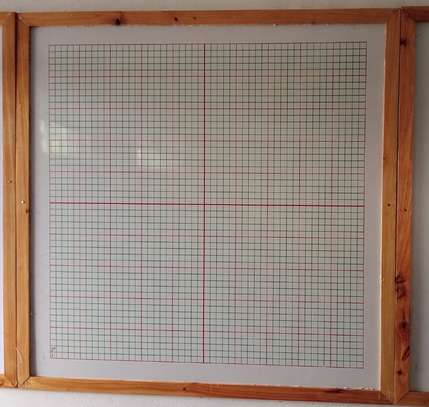 4*4ft Wooden frame Grid/graph boards image 3