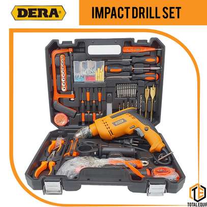 DERA DK613B ELECTRIC IMPACT DRILL 13MM COMPLETE WITH ACCESSORIES image 1