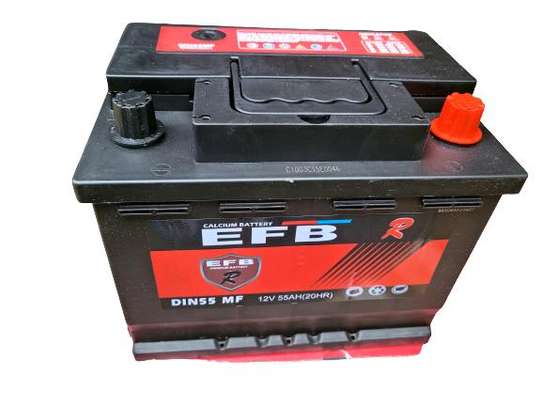 EFB din 55 car battery maintenance free image 1