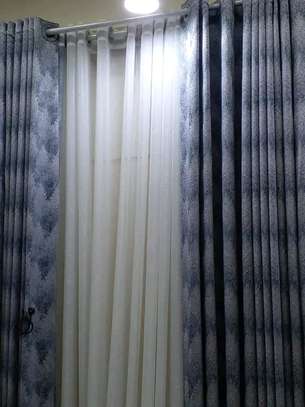 Grey heavy curtains image 2