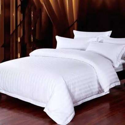 Excecutive white stripped cotton bedsheets image 13