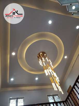 Gypsum ceiling design 3 snake light in Nairobi image 2